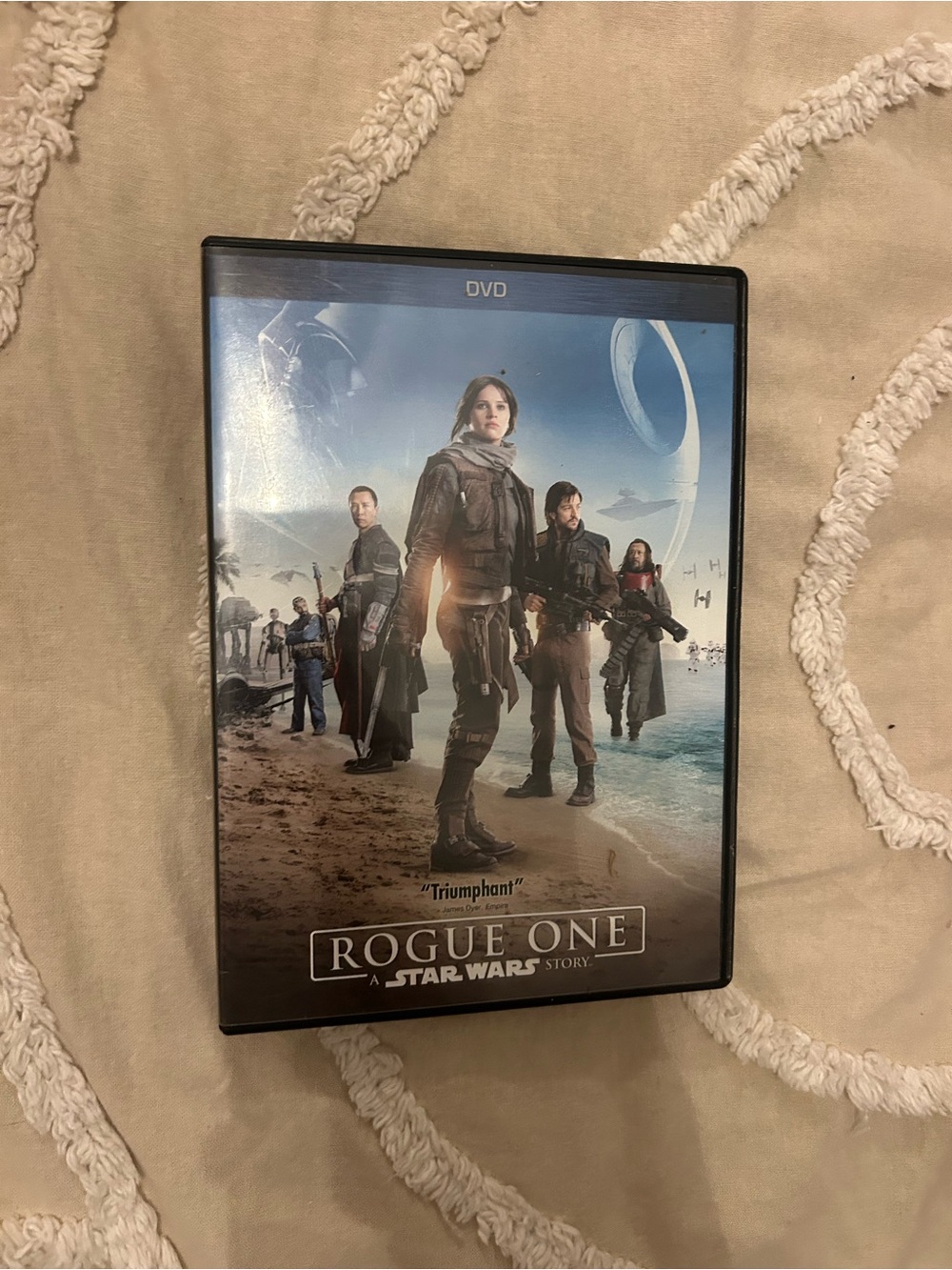 Star Wars Rogue One DVD - Black Case with Blue Cover Art